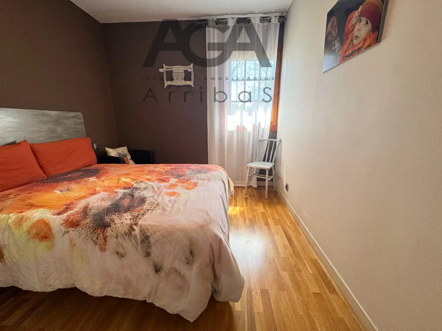 Schlafzimmer von Einfamilien-Reihenhaus zum Verkauf in Badalona mit Klimaanlage und Abstellraum