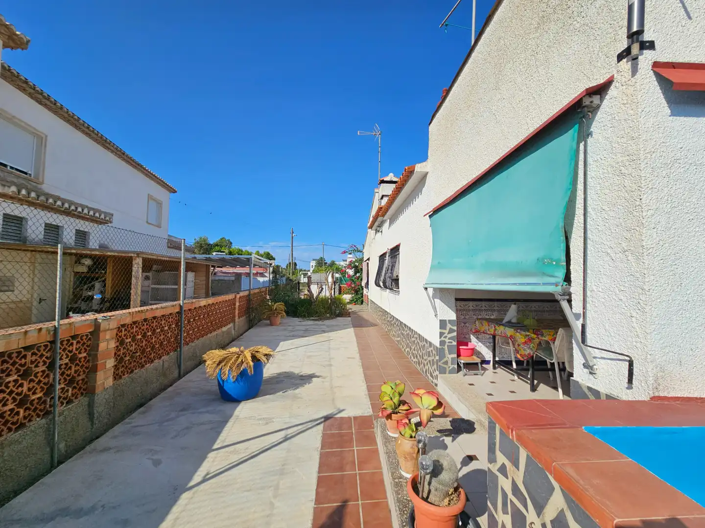 Vista exterior de Casa o xalet en venda en Oliva amb Jardí privat, Piscina i Moblat