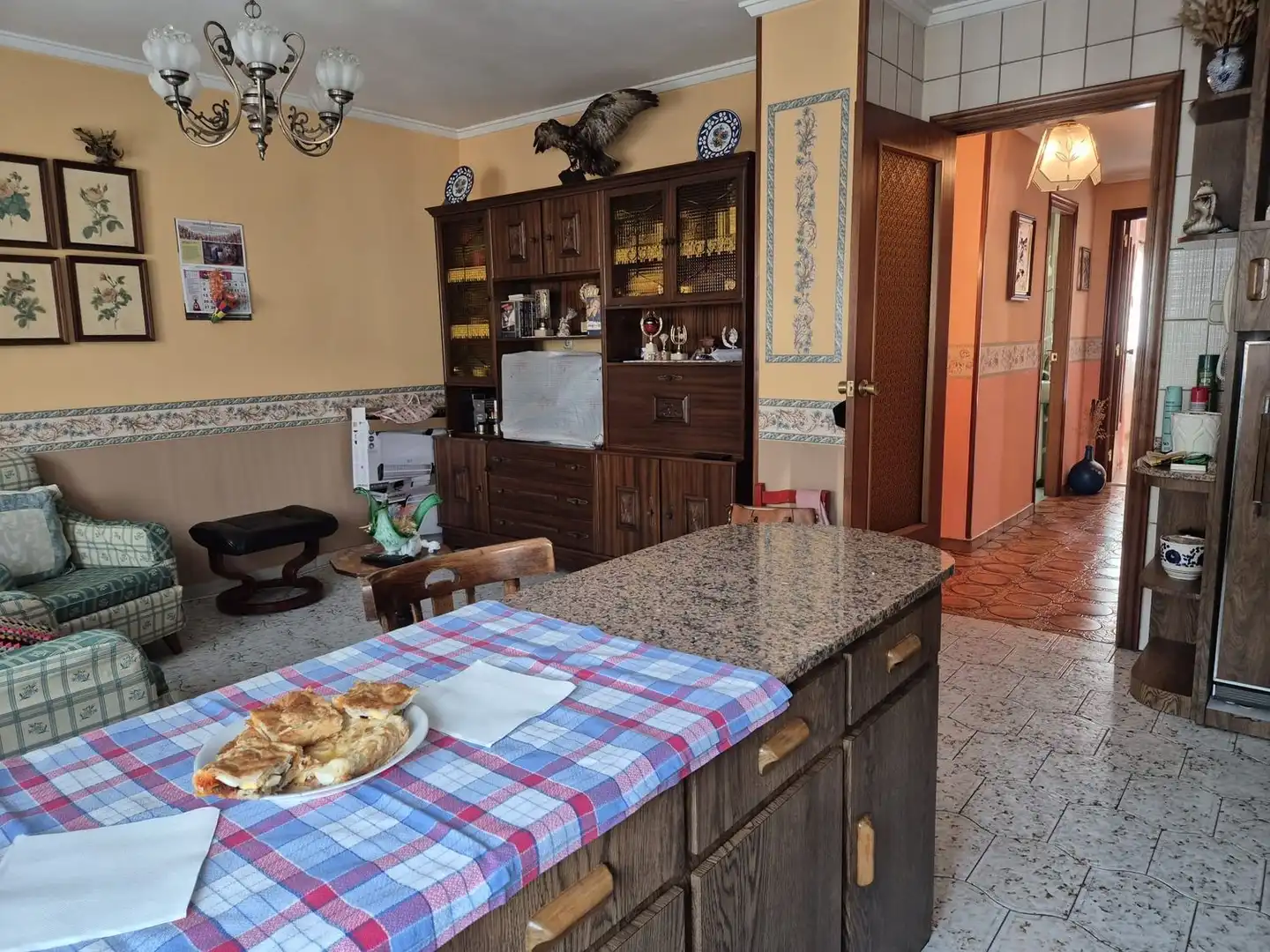 Kitchen of Flat for sale in Aller  with Terrace, Storage room and Swimming Pool