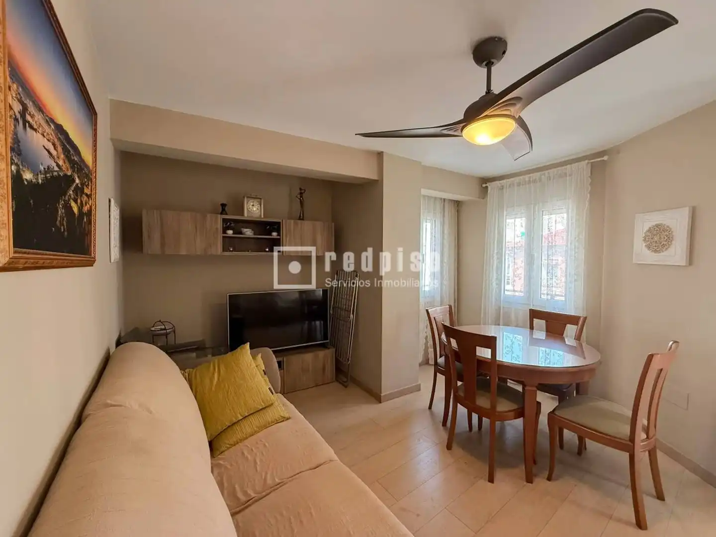 Sala de estar de Piso en venta en Málaga con Terraza