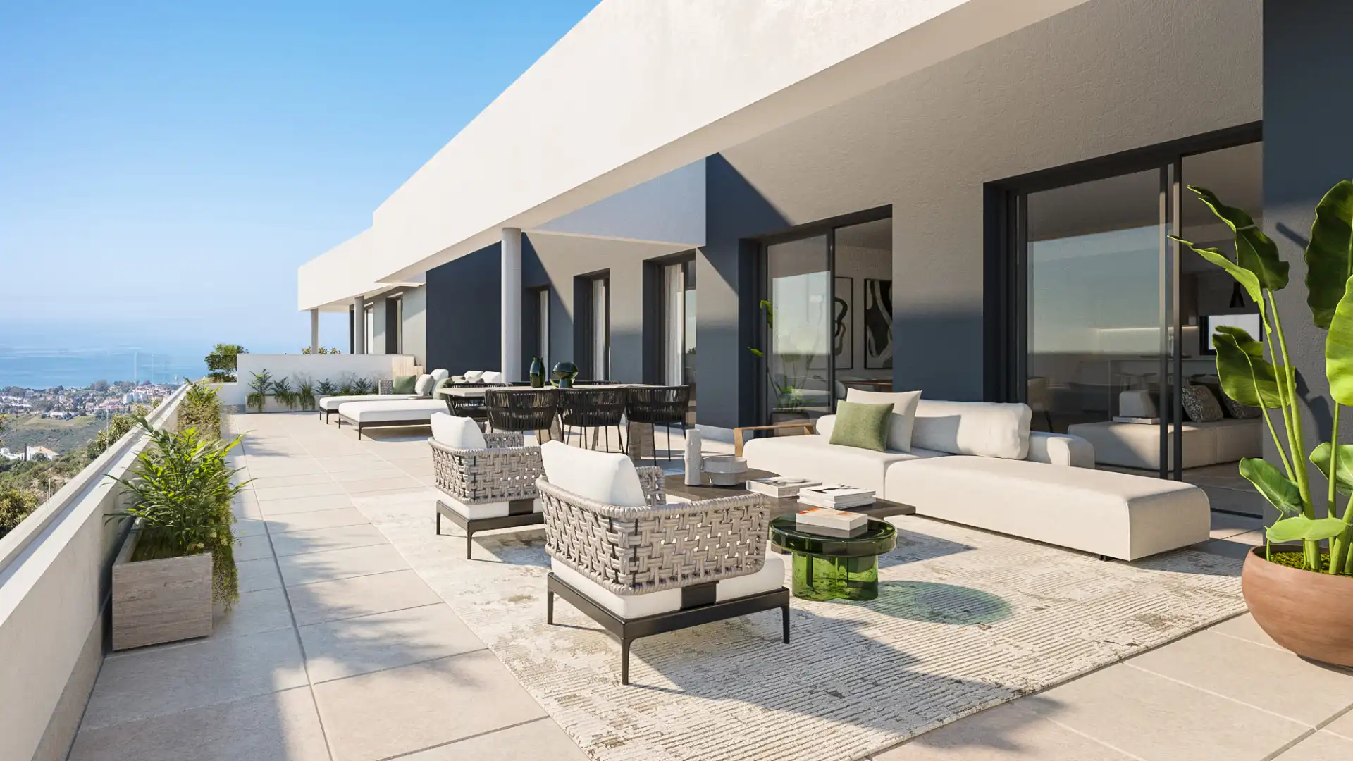 Terrace of Apartments for sale in Marbella  with Air Conditioner, Terrace and Swimming Pool