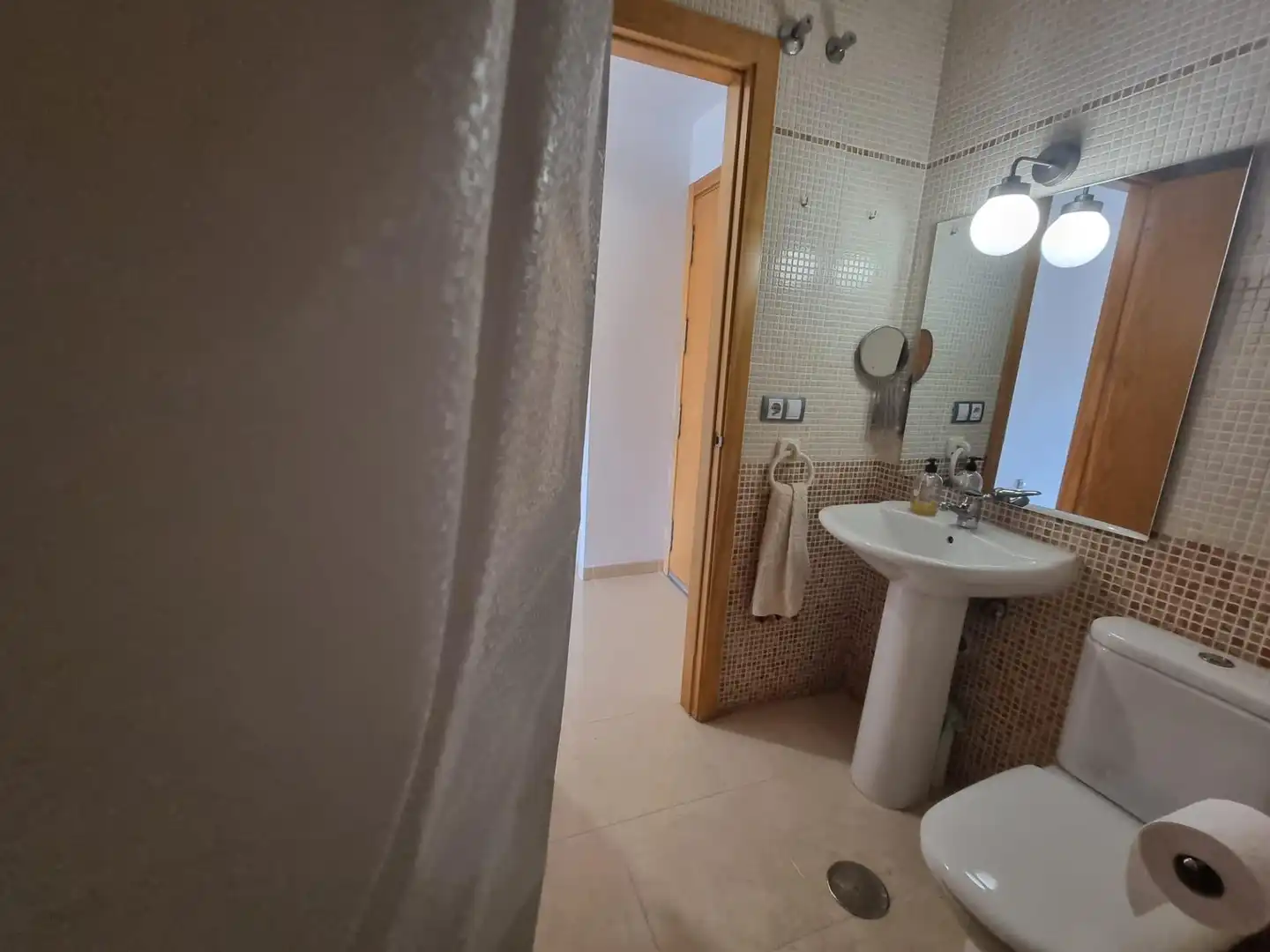 Baño de Estudio de alquiler en Vícar con Jardín privado, Terraza y Amueblado