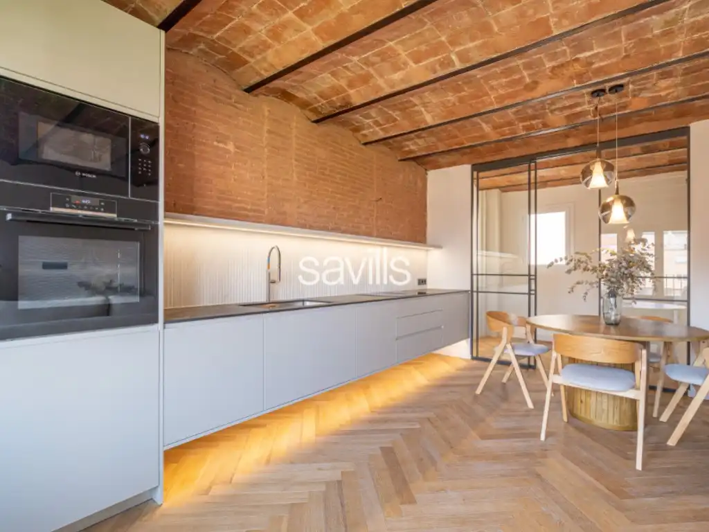 Cocina de Apartamento en venta en Barcelona con Aire acondicionado y Terraza