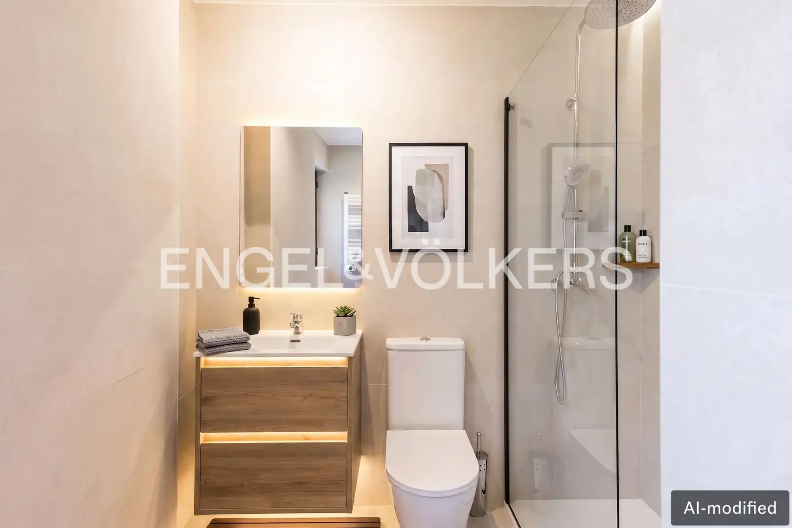 Baño de Planta baja de alquiler en Madrid con Aire acondicionado, Calefacción y Parquet