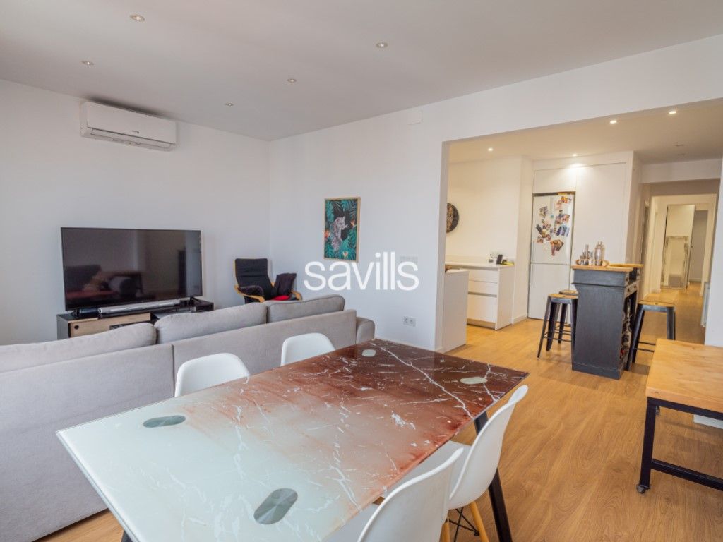 Sala d'estar de Apartament en venda en  Barcelona Capital amb Aire condicionat, Forn i Rentadora