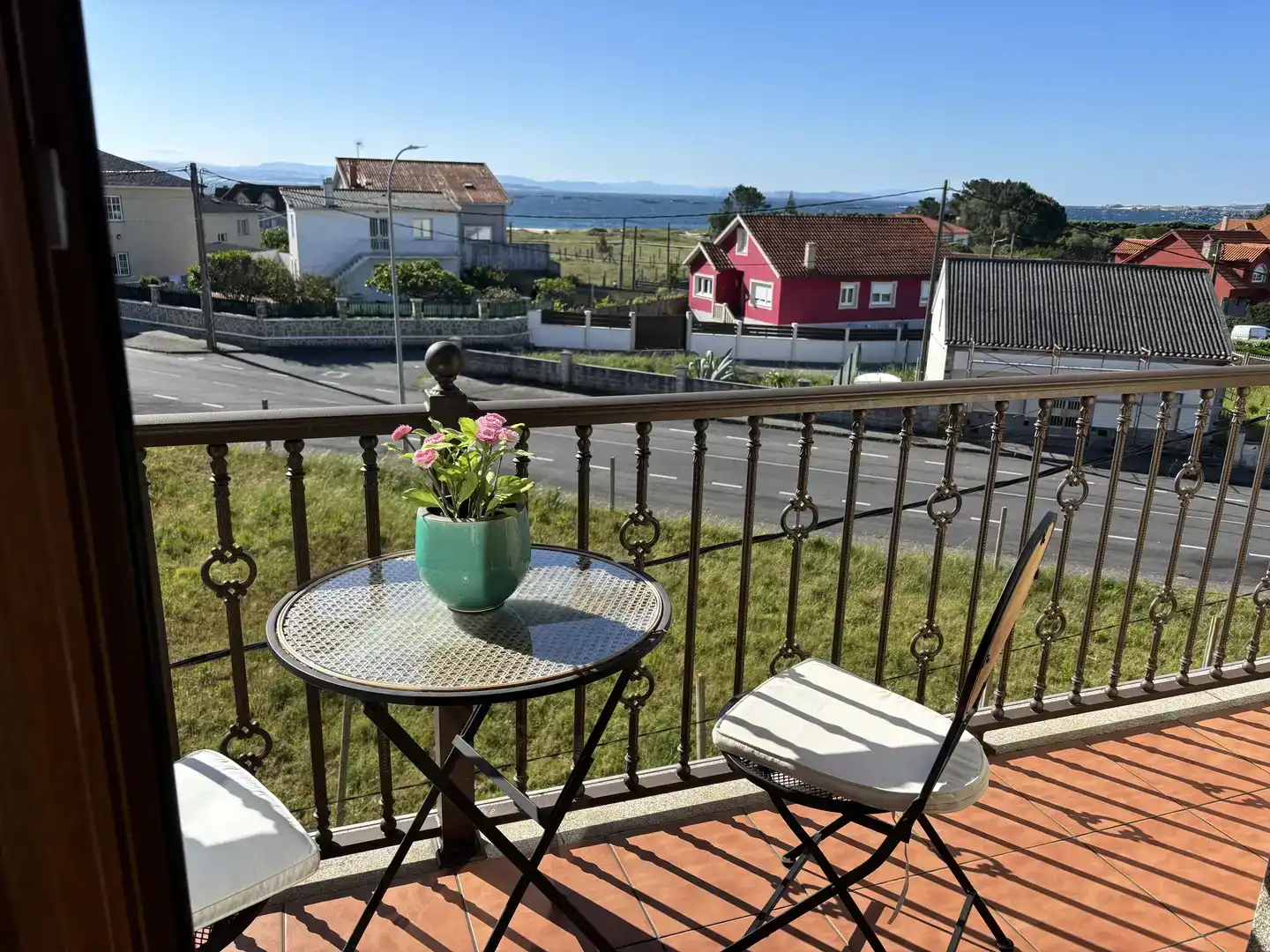 Terraza de Piso de alquiler en Ribeira con Jardín privado, Amueblado y Balcón