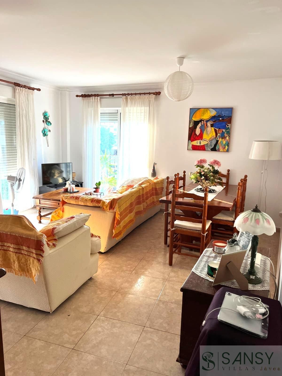 Sala d'estar de Apartament de lloguer en Jávea / Xàbia amb Terrassa, Traster i Moblat