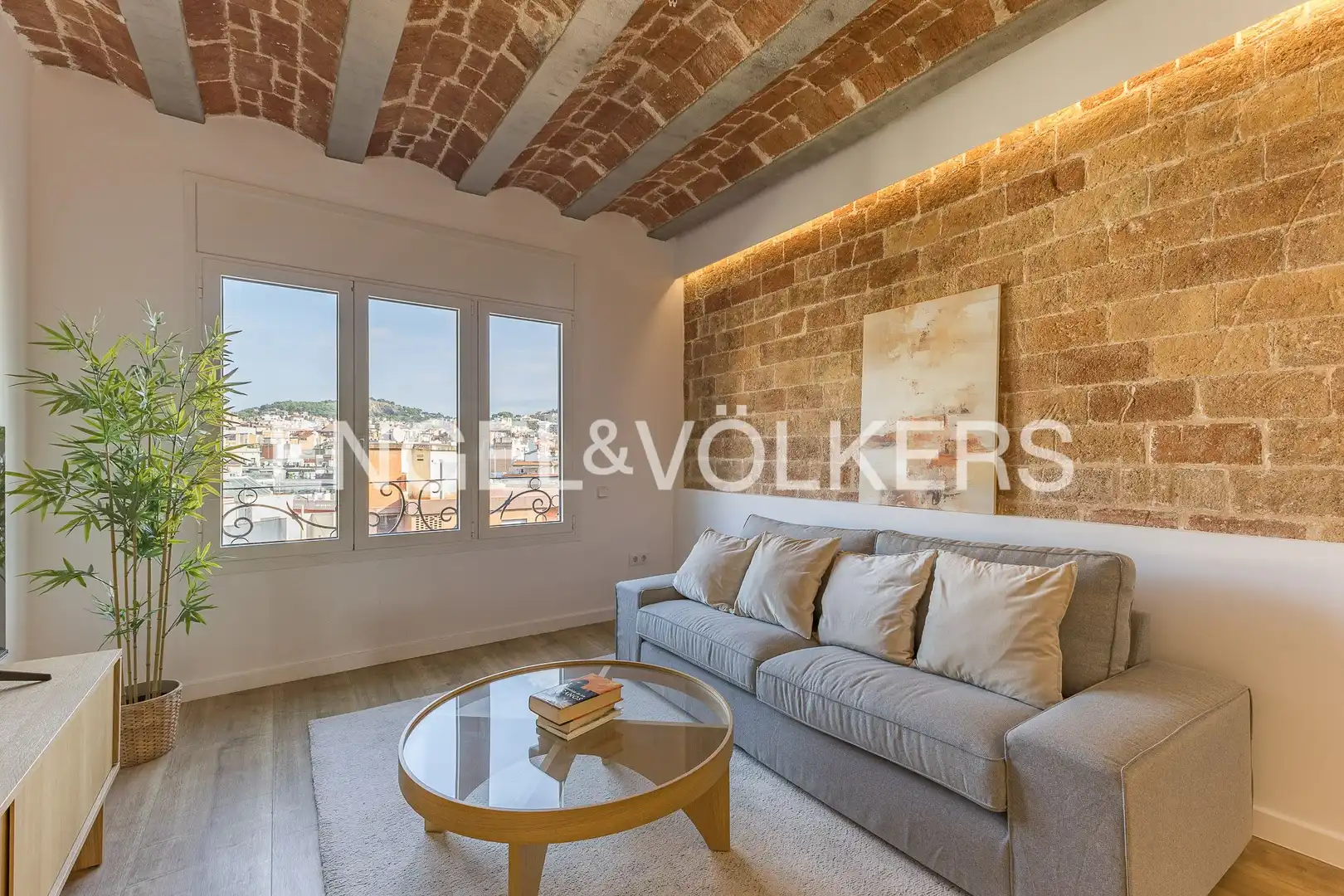 Sala de estar de Ático en venta en Sarrià - Sant Gervasi