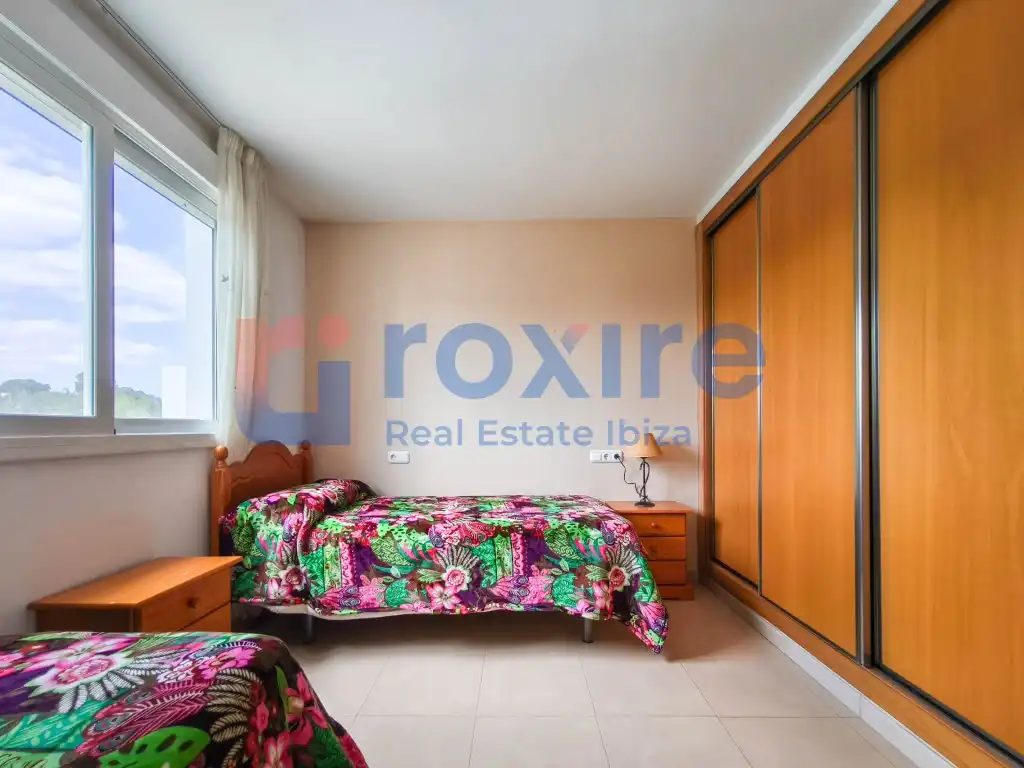 Schlafzimmer von Maisonette zur Miete in Sant Josep de sa Talaia mit Klimaanlage, Terrasse und Möbliert