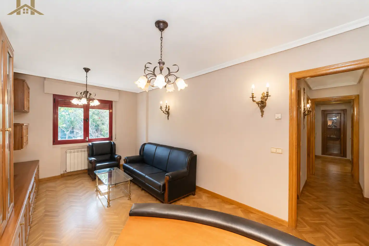 Sala de estar de Piso en venta en Villanueva del Pardillo con Calefacción, Parquet y Horno