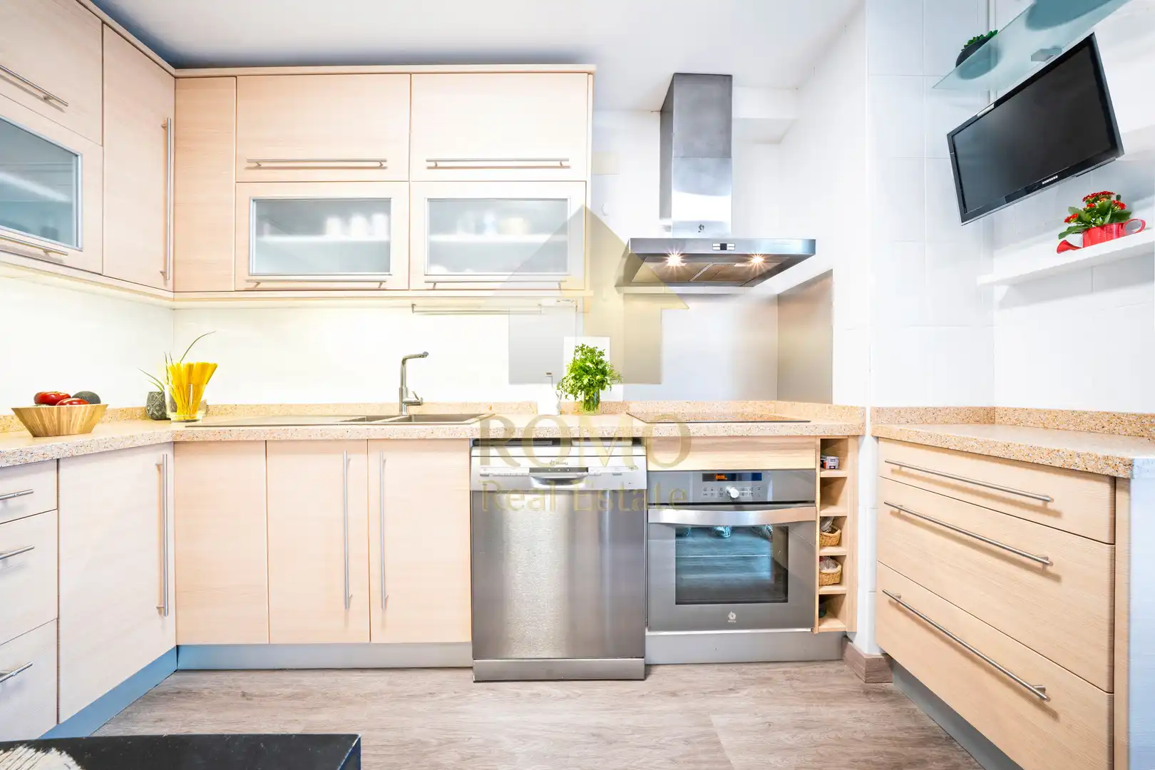 Kitchen of Flat for sale in Santa Perpètua de Mogoda  with Air Conditioner, Heating and Parquet flooring