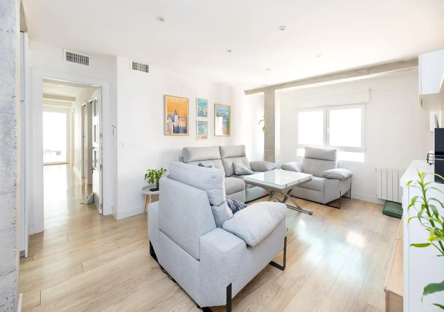 Wohnzimmer von Wohnung zur Miete in Granada mit Heizung und Terrasse