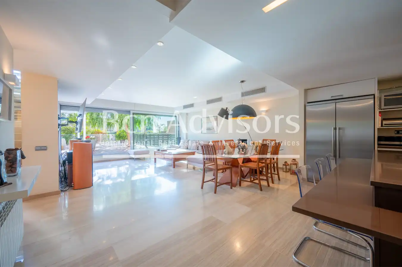 Sala de estar de Casa o chalet en venta en Barcelona con Aire acondicionado, Calefacción y Jardín privado