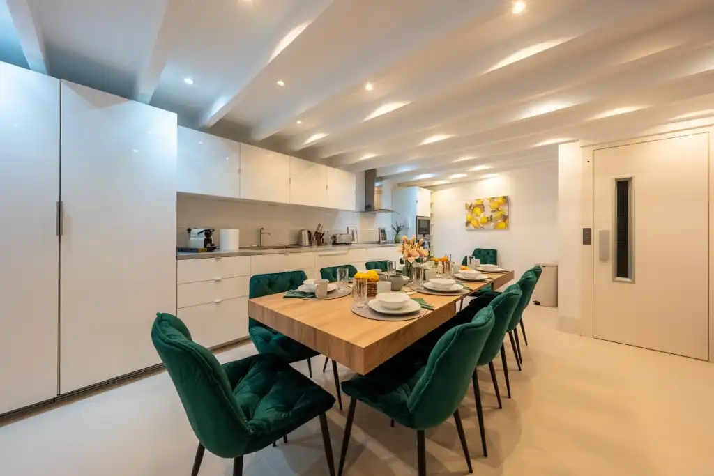 Comedor de Casa adosada en venta en  Palma de Mallorca con Aire acondicionado, Parquet y Terraza