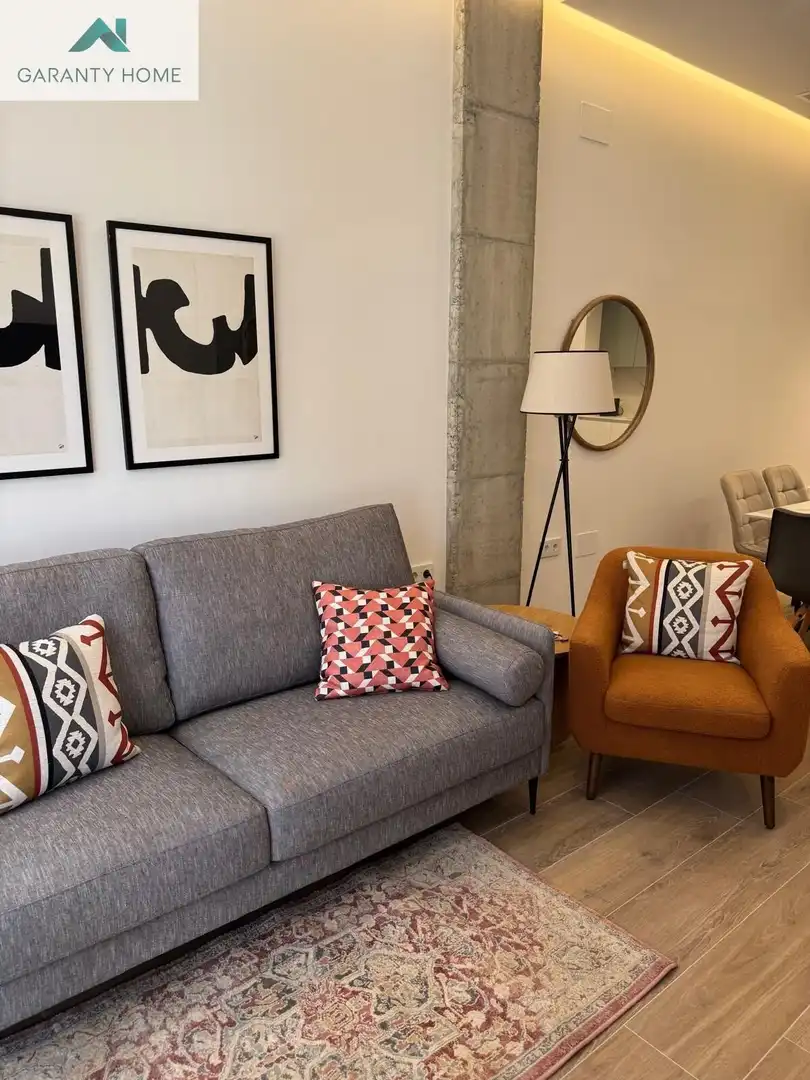 Wohnzimmer von Wohnung zur Miete in Nerja mit Klimaanlage, Heizung und Möbliert