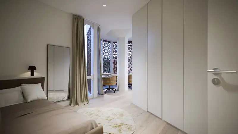 Schlafzimmer von Wohnungen zum Verkauf in Barcelona mit Klimaanlage, Heizung und Parkett