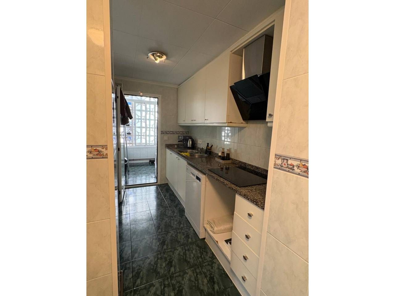 Kitchen of Flat for sale in Girona Capital  with Heating and Parquet flooring