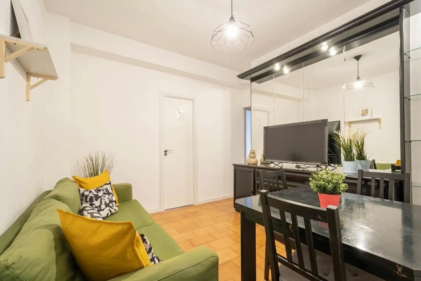 Living room of Flat for share in Barcelona  with Furnished and Washing machine