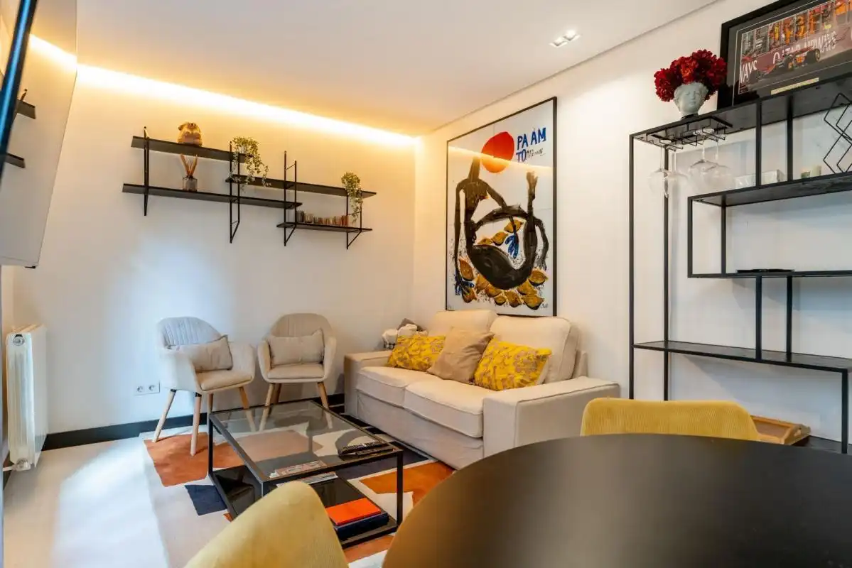 Sala de estar de Piso en venta en Madrid con Aire acondicionado, Calefacción y Amueblado
