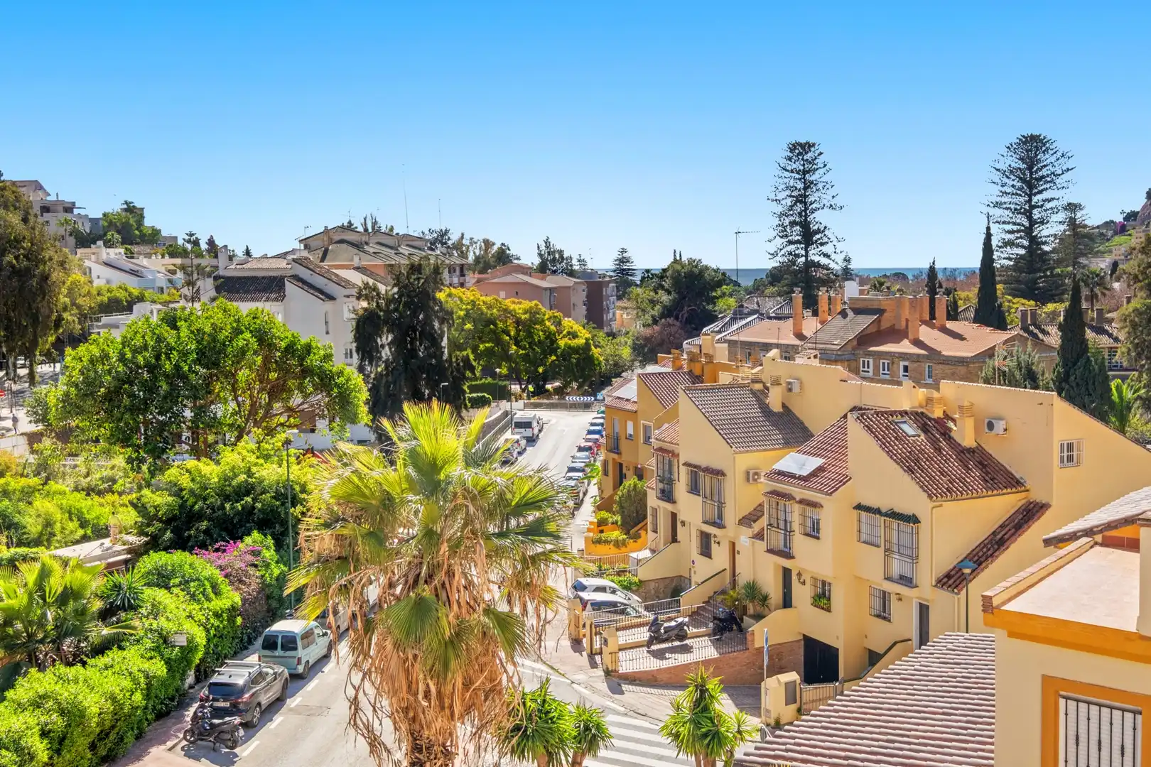 Exterior view of Detached homes for sale in Málaga  with Air Conditioner, Terrace and Swimming Pool