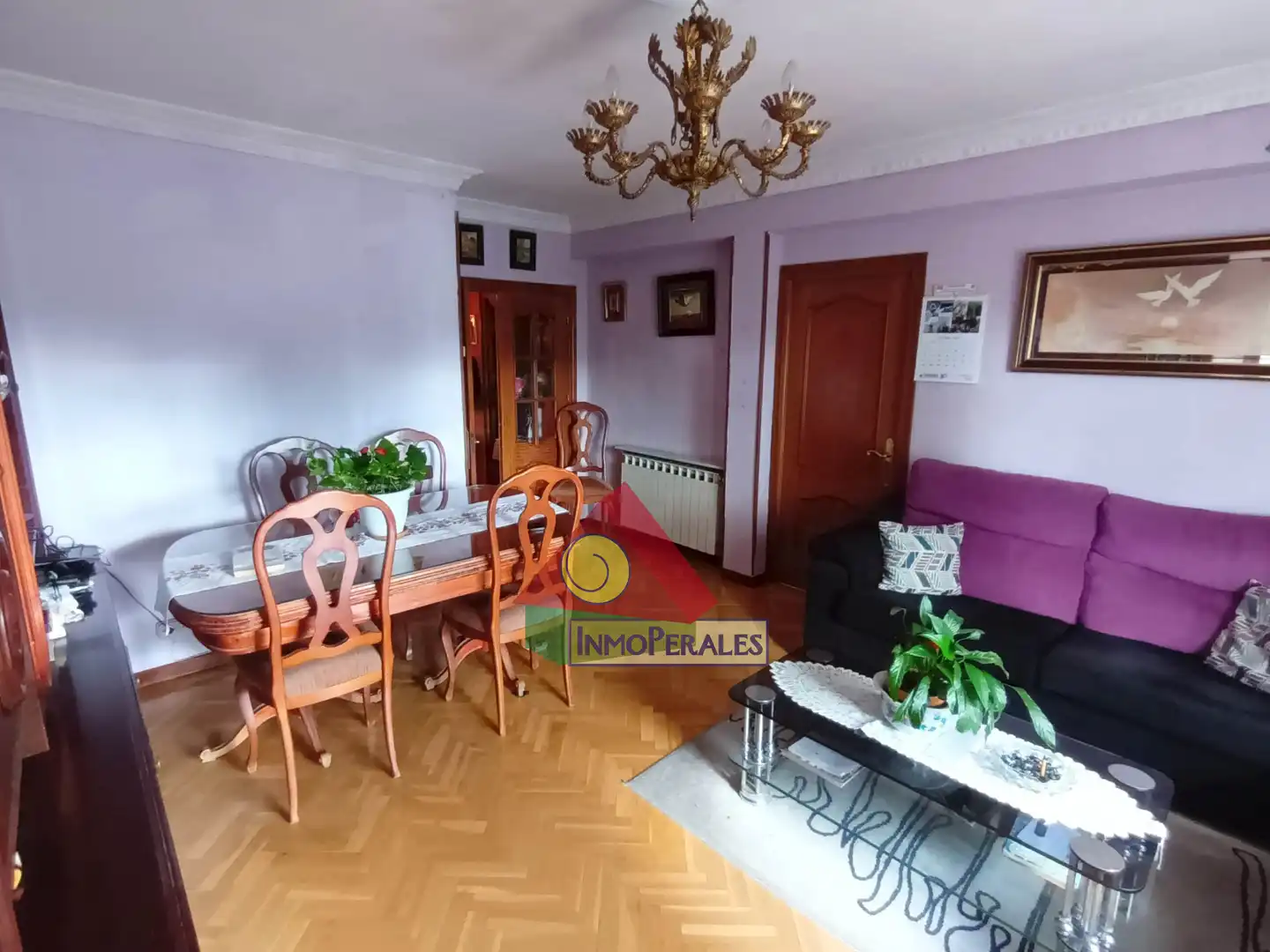 Wohnzimmer von Wohnung zum Verkauf in Madrid mit Heizung, Parkett und Terrasse