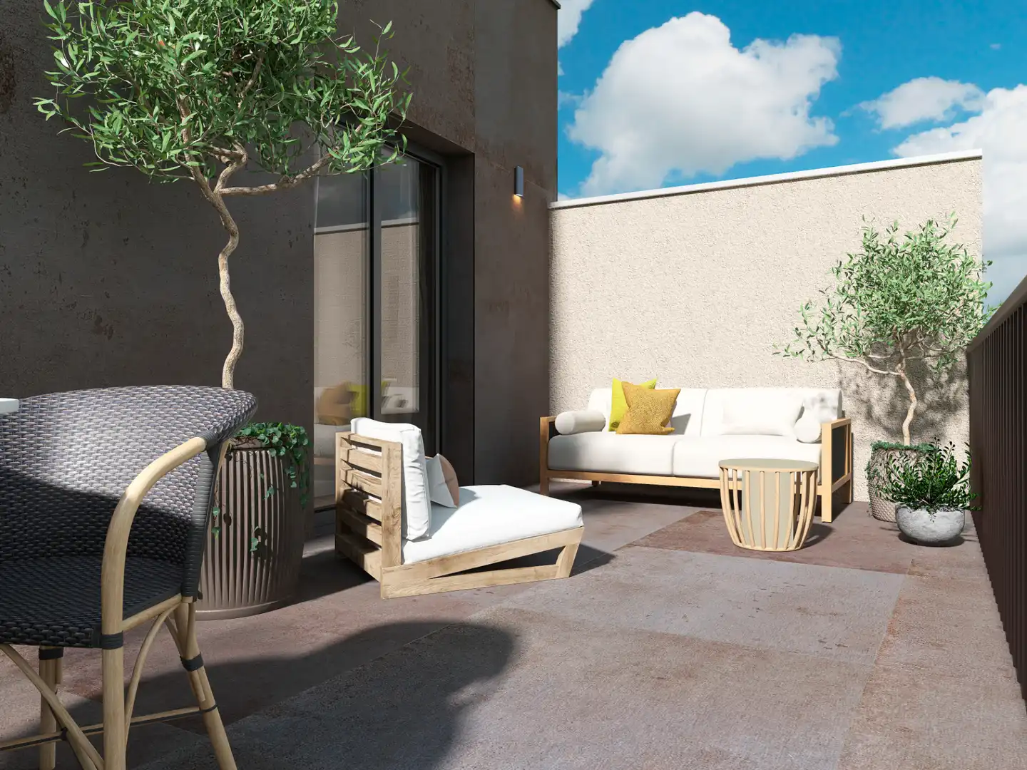 Terrasse von Dachboden zum Verkauf in Salamanca mit Heizung, Parkett und Terrasse