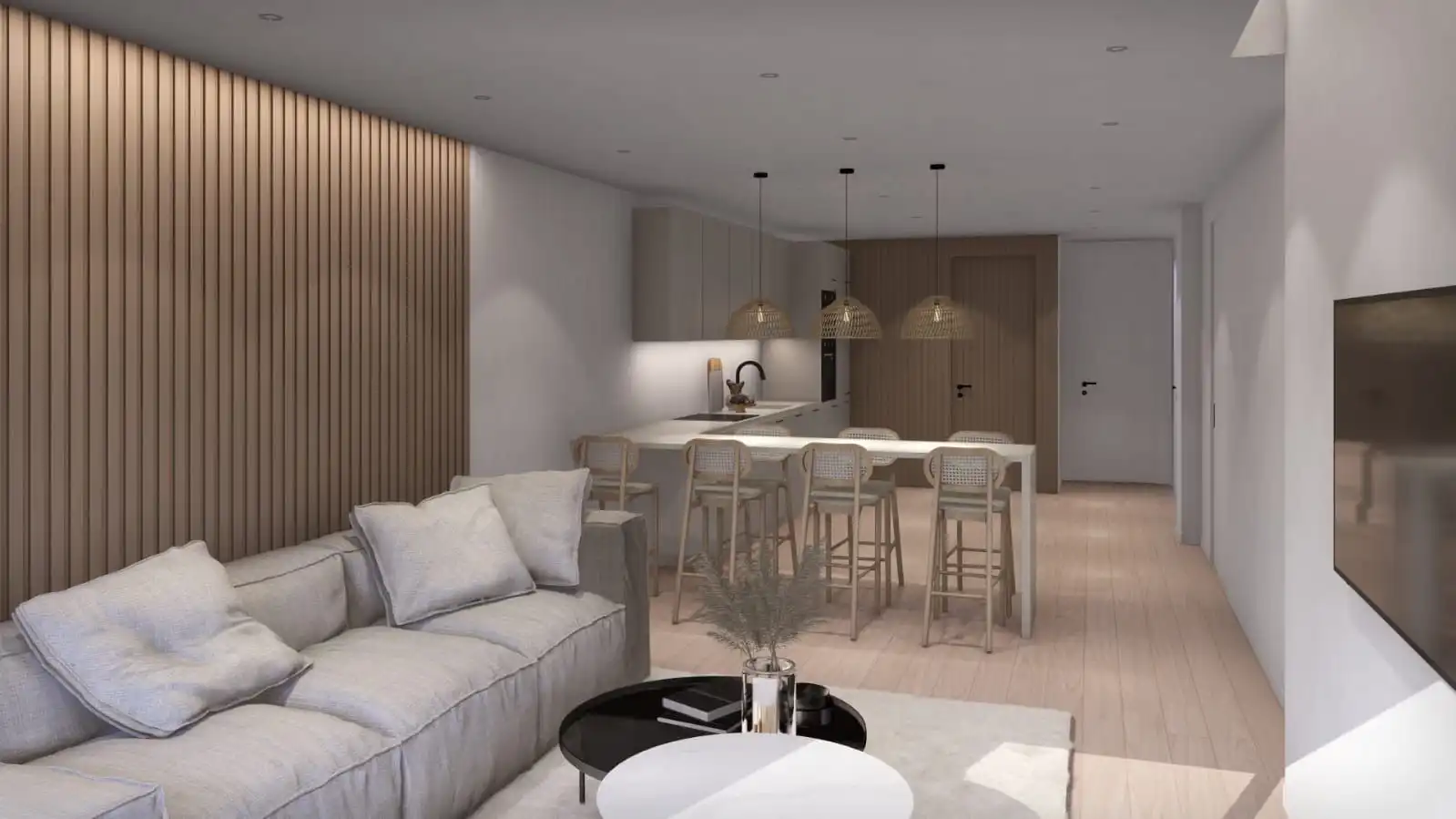 Living room of Flat for sale in Calvià  with Air Conditioner, Terrace and Home automation