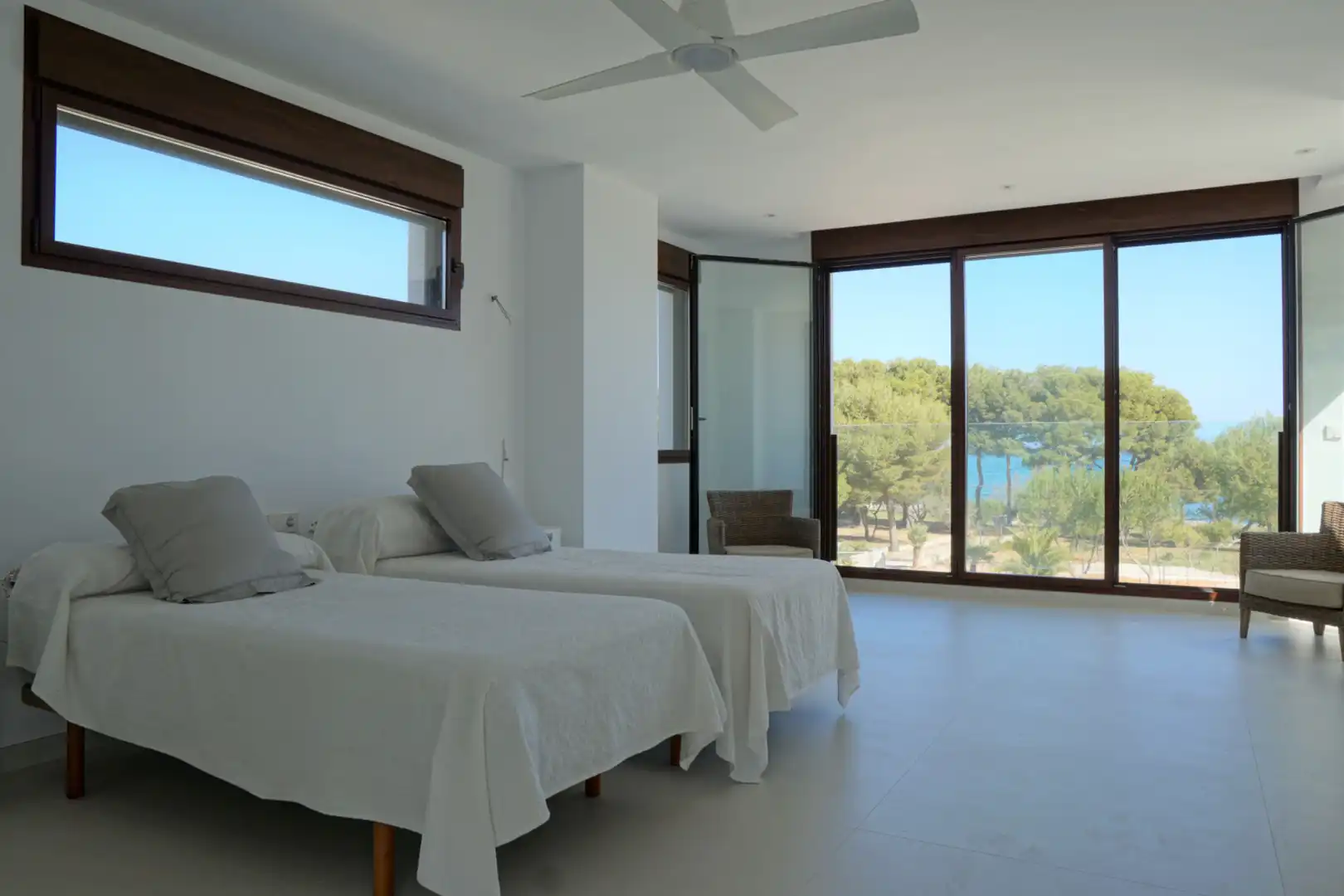 Schlafzimmer von Haus oder Chalet zur Miete in Dénia mit Klimaanlage, Heizung und Privatgarten