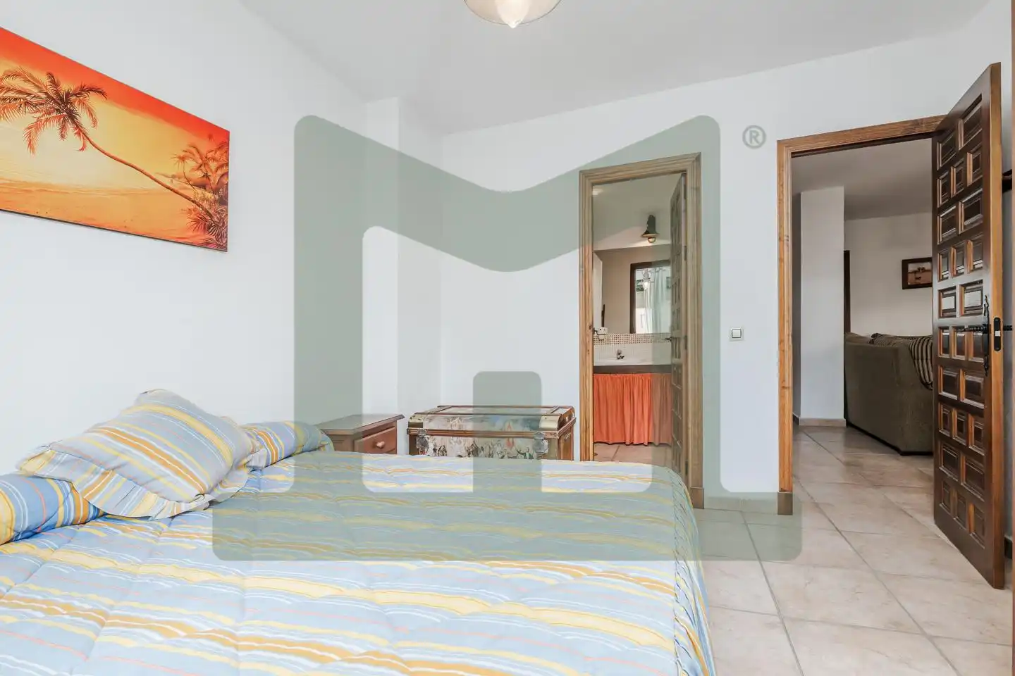 Schlafzimmer von Wohnung zum Verkauf in Zahara de los Atunes mit Klimaanlage, Terrasse und Abstellraum