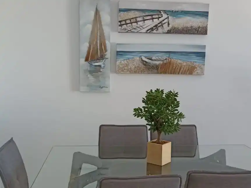 Esszimmer von Wohnung zur Miete in Estepona mit Klimaanlage, Privatgarten und Schwimmbad