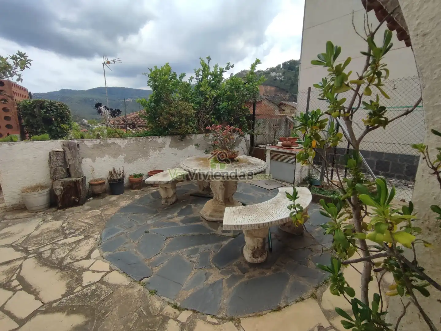 Terraza de Casa o chalet en venta en Vallirana con Jardín privado, Terraza y Horno