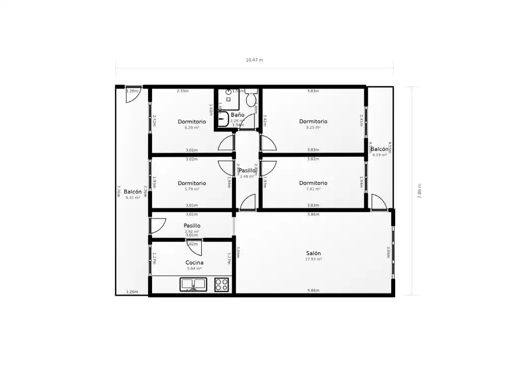 Wohnung zum Verkauf in Benicasim / Benicàssim mit Waschmaschine und Balkon