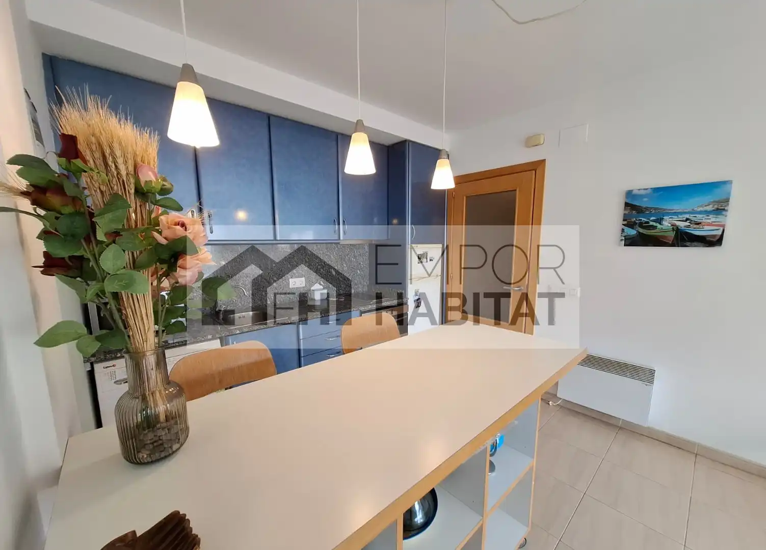 Kitchen of Apartments for sale in Llançà  with Air Conditioner, Terrace and Furnished
