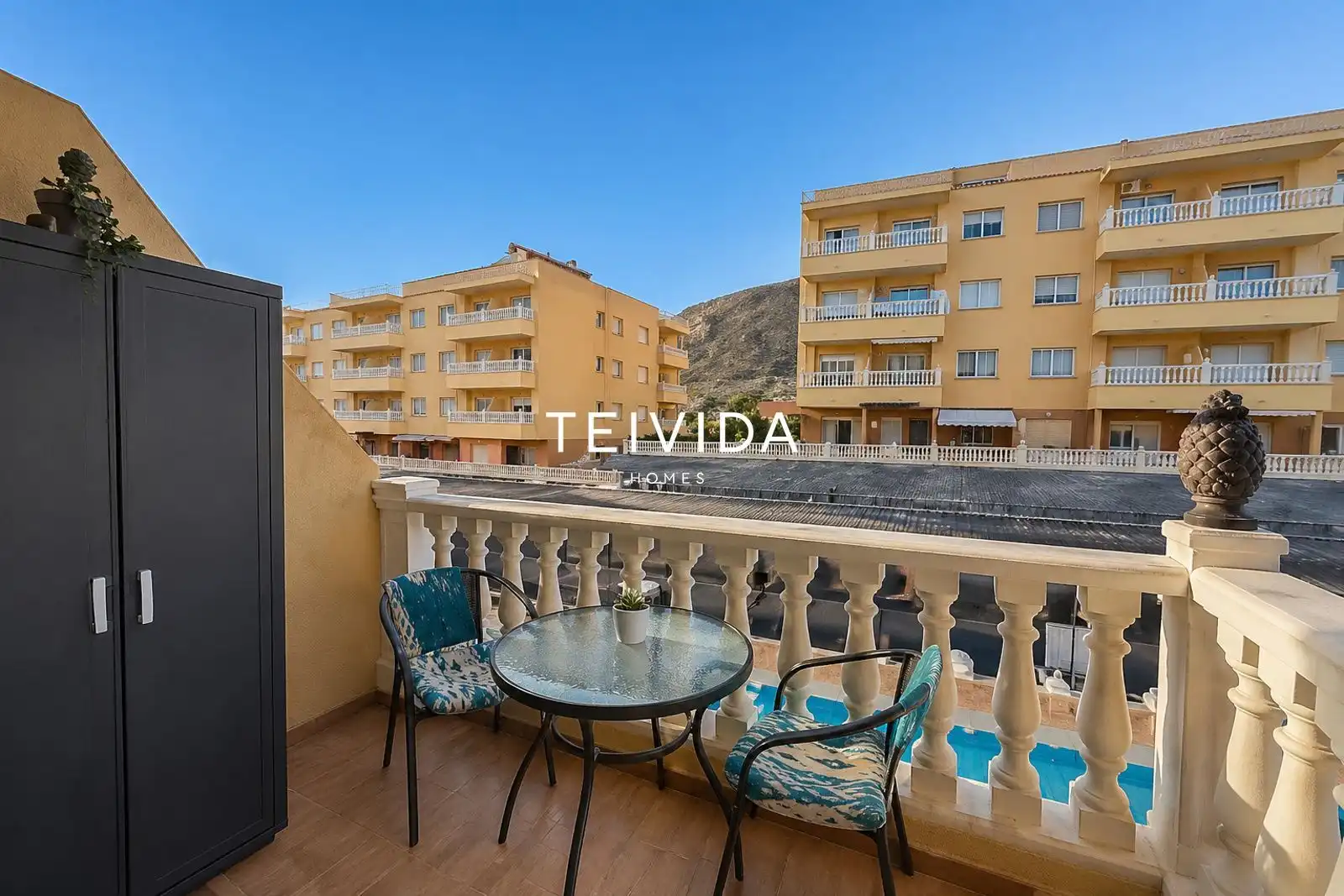 Balcony of Flat for rent in Arona  with Swimming Pool, Furnished and Community pool