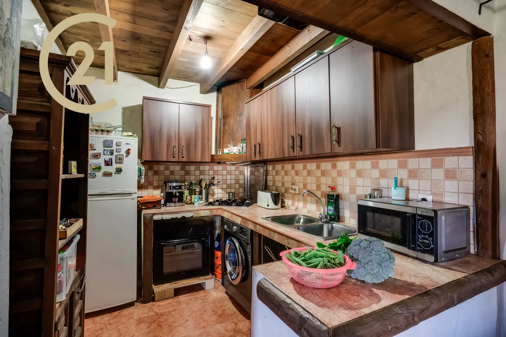 Cocina de Finca rústica en venta en Monda con Jardín privado, Terraza y Piscina