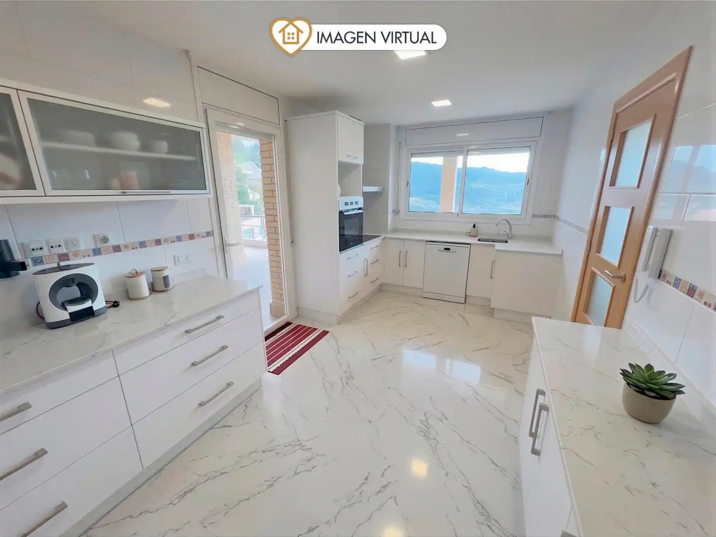 Cocina de Casa o chalet en venta en Vallirana con Aire acondicionado, Calefacción y Jardín privado