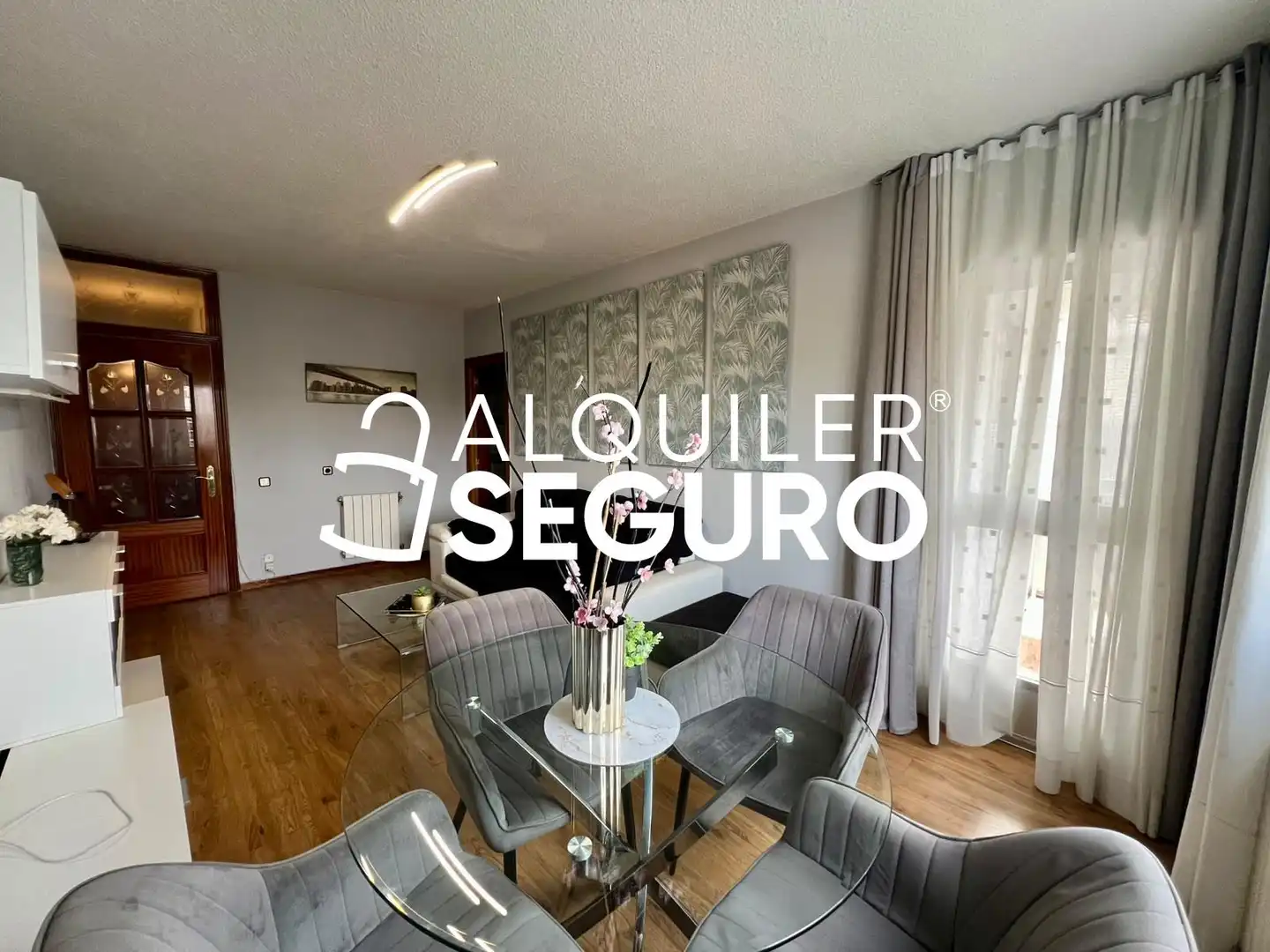 Wohnzimmer von Wohnung zur Miete in Madrid mit Klimaanlage, Heizung und Terrasse