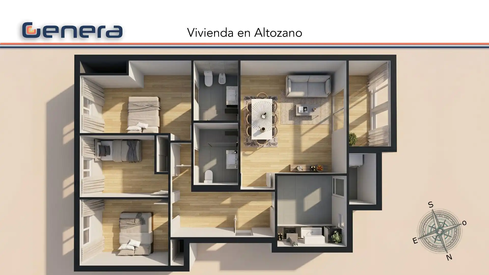 Piso en venta en Alicante / Alacant con Jardín privado, Terraza y Piscina comunitaria