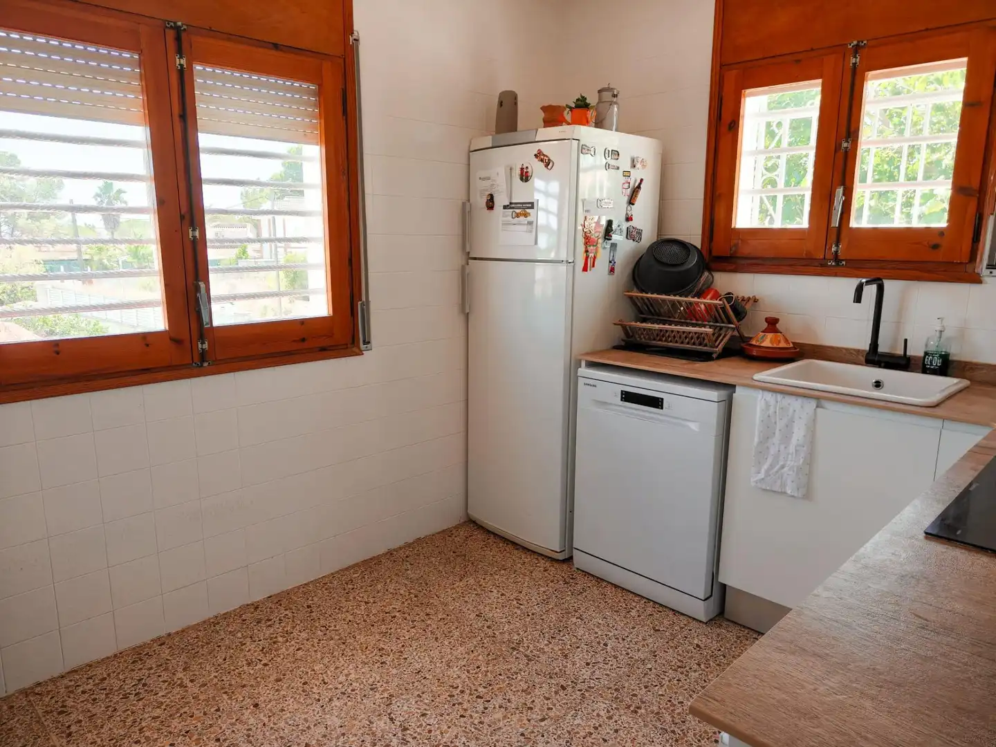 Cuina de Casa adosada en venda en L'Ametlla de Mar  amb Aire condicionat, Calefacció i Jardí privat