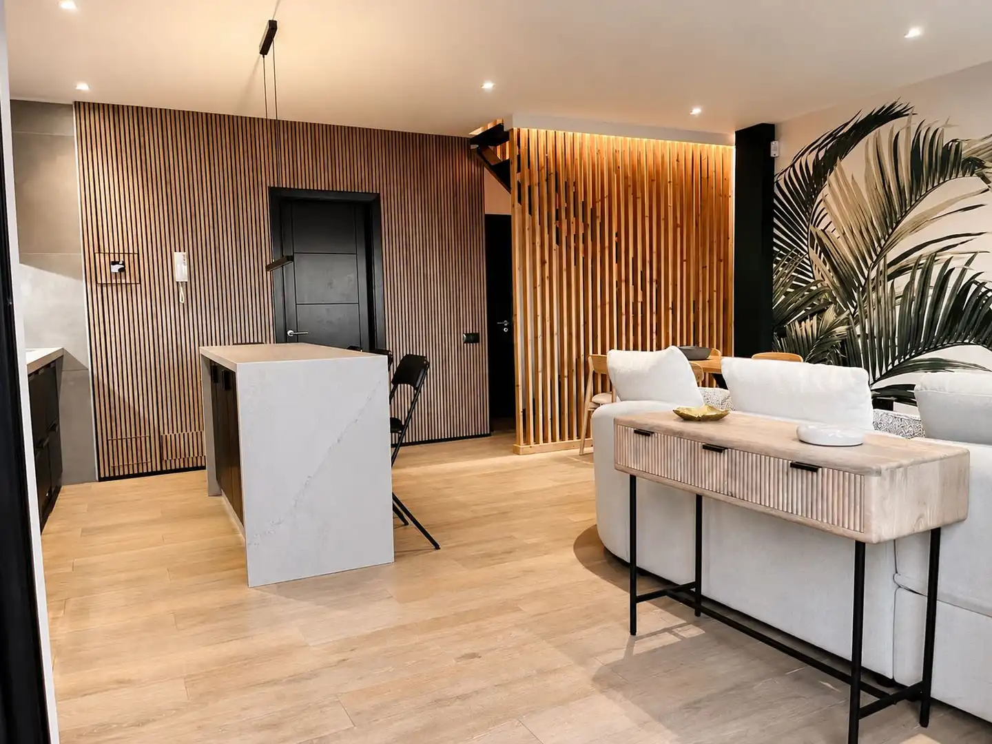 Sala d'estar de Casa o xalet de lloguer en Icod de los Vinos amb Jardí privat, Terrassa i Piscina