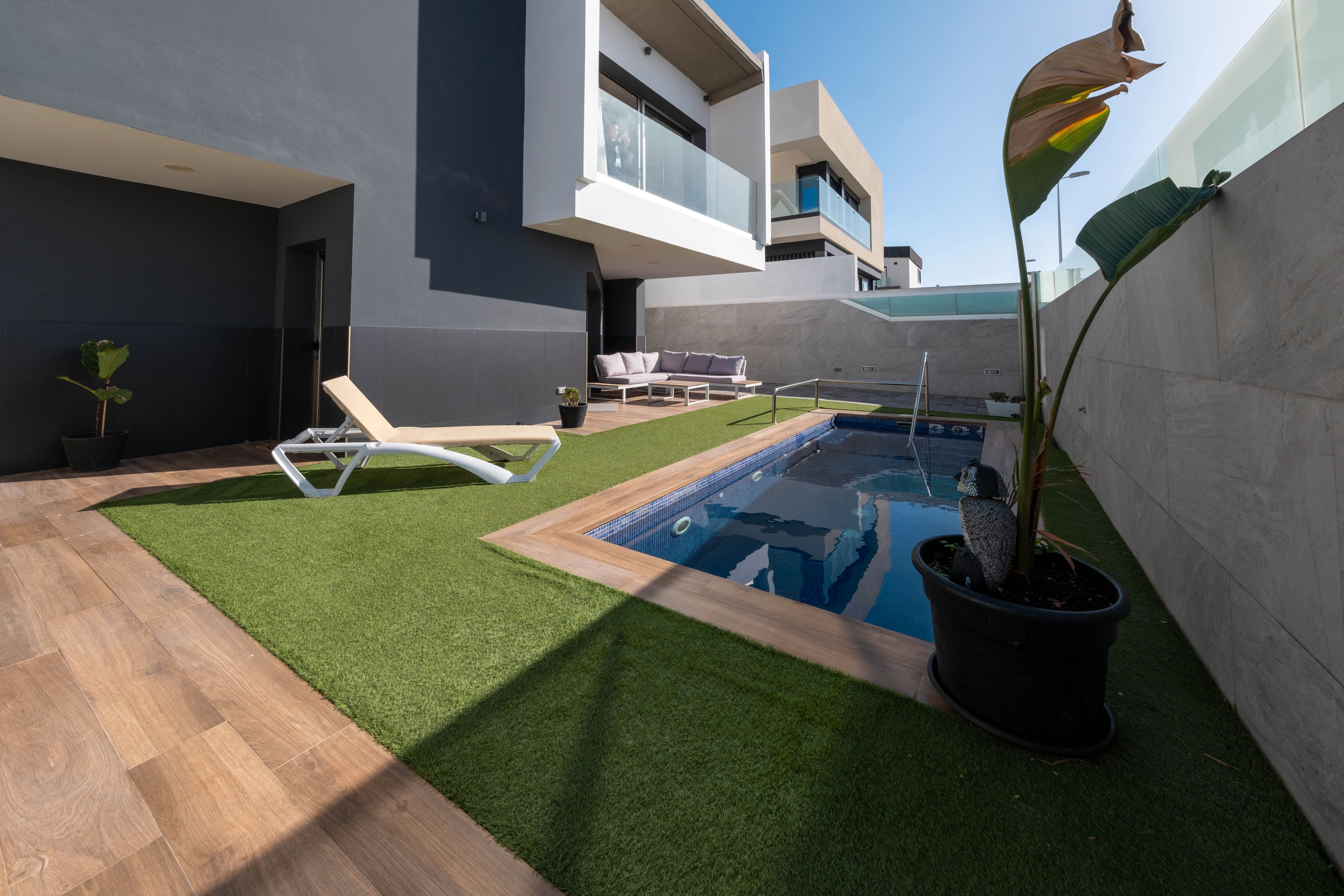 Piscina de Casa o xalet en venda en Telde amb Aire condicionat, Terrassa i Traster
