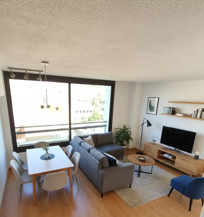 Wohnzimmer von Maisonette zum Verkauf in Barcelona mit Klimaanlage, Heizung und Parkett