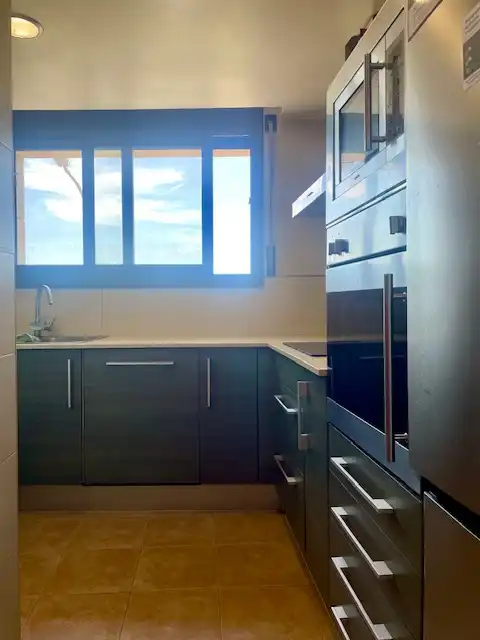 Küche von Wohnung zum Verkauf in Viladecavalls mit Klimaanlage, Heizung und Parkett