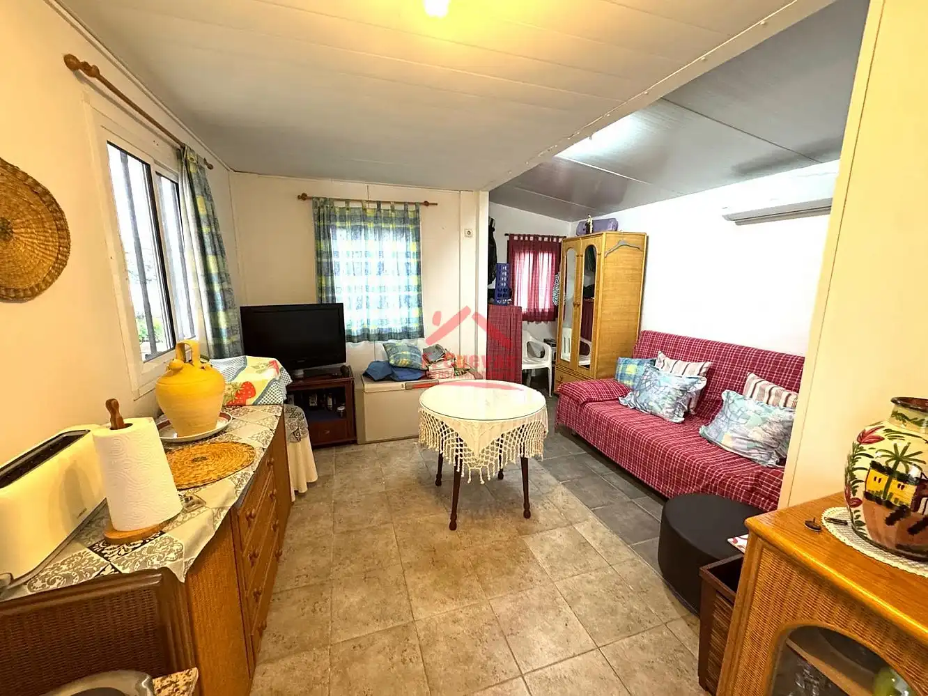 Sala d'estar de Finca rústica en venda en Algarrobo amb Aire condicionat i Calefacció