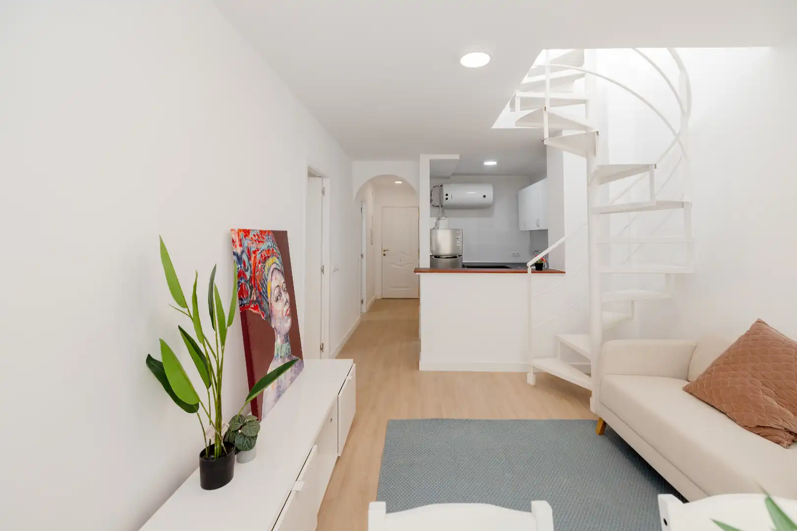 Wohnzimmer von Dachboden zum Verkauf in Málaga mit Klimaanlage, Heizung und Terrasse