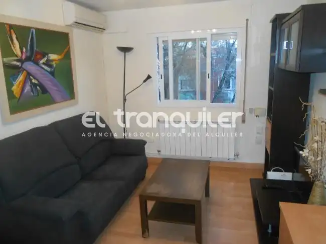 Wohnzimmer von Wohnung zum Verkauf in Madrid mit Klimaanlage, Möbliert und Waschmaschine