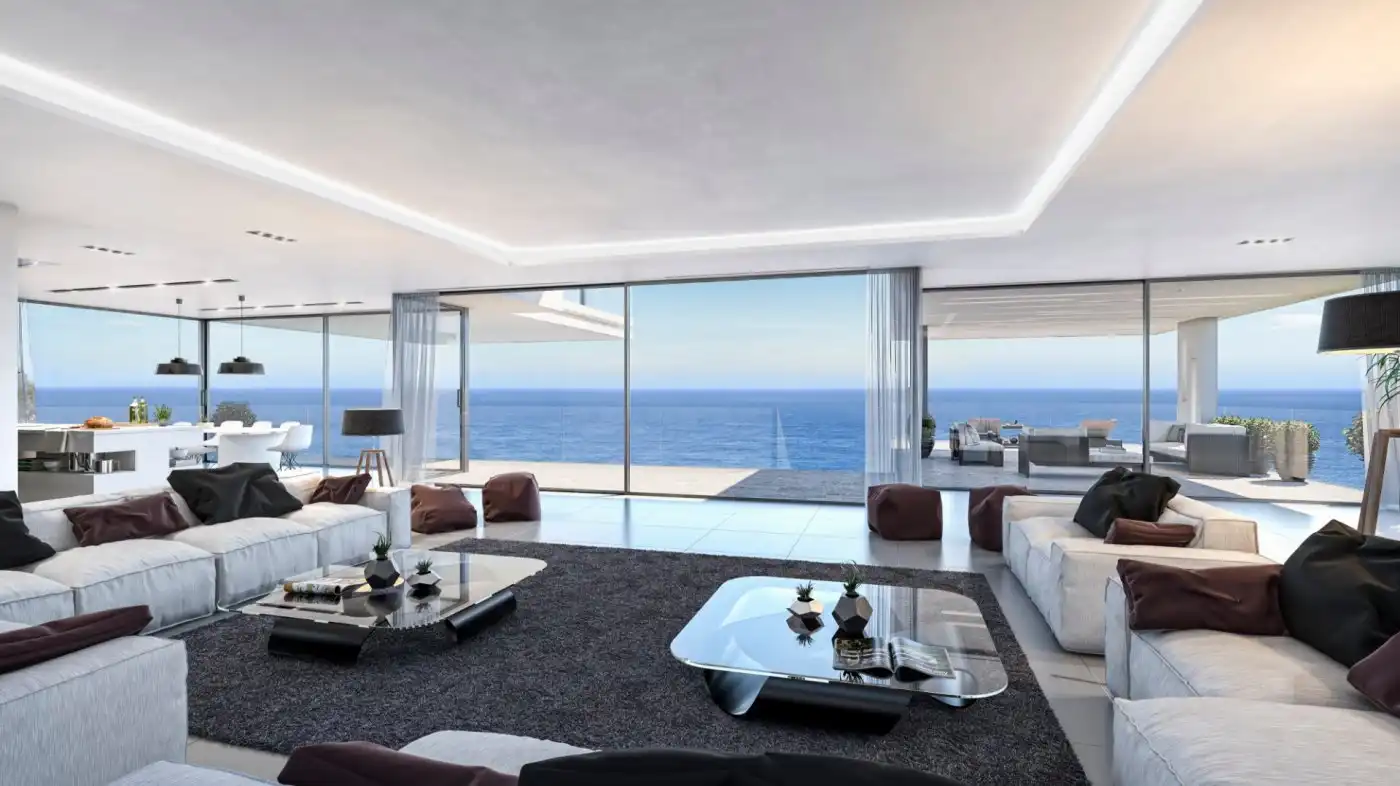Living room of Houses for sale in Jávea / Xàbia  with Air Conditioner, Private garden and Terrace