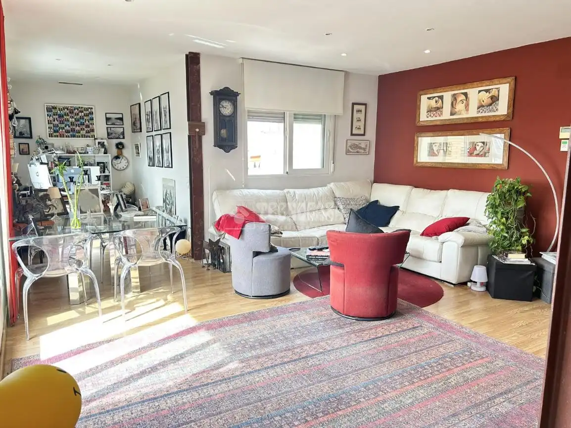 Sala de estar de Ático en venta en Madrid con Aire acondicionado, Calefacción y Terraza