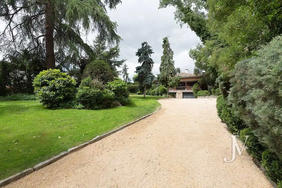 Garden of Houses for rent in Madrid  with Air Conditioner, Heating and Private garden