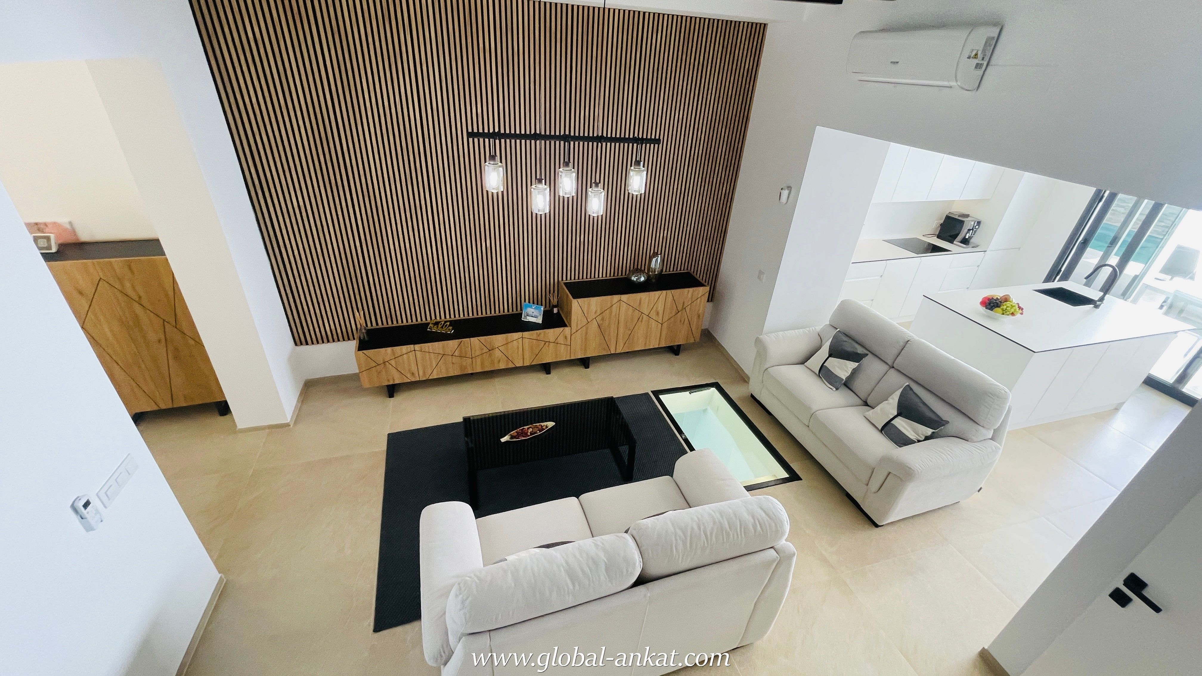Living room of Single-family semi-detached for sale in Felanitx  with Air Conditioner, Terrace and Swimming Pool